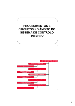 Procedimentos e Circuitos no &Acirc;mbito do SCI
