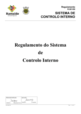 sistema de controlo interno