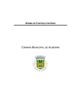 Normas de Controlo Interno - Câmara Municipal de Almeirim