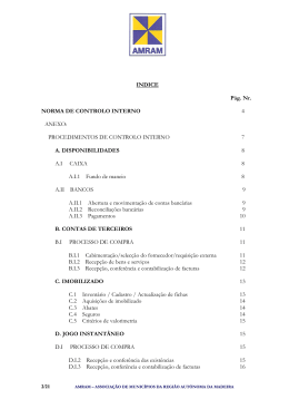 PROCEDIMENTOS DE CONTROLO INTERNO 7 A