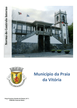 Norma de Controlo Interno - Câmara Municipal da Praia da Vitória