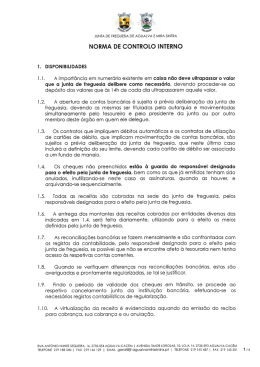 NORMA DE CONTROLO INTERNO