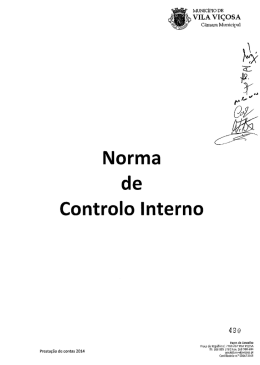 26 - Norma de Controlo Interno