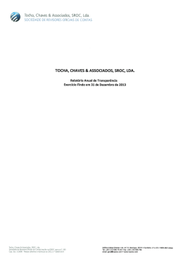 TOCHA, CHAVES & ASSOCIADOS, SROC, LDA.