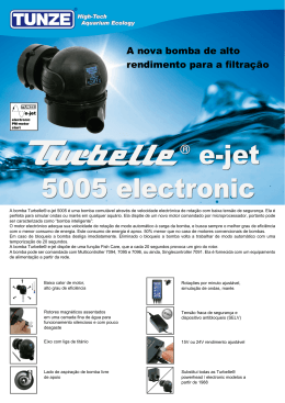 A nova bomba de alto rendimento para a filtra&ccedil;&atilde;o