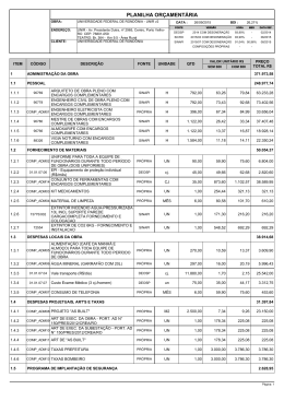 Or&ccedil;amento Com BDI