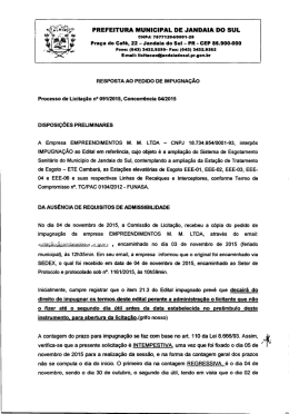 resposta a impugnação