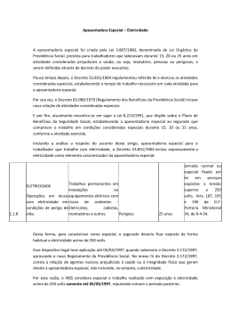 Aposentadoria Especial - Eletricidade Guilherme