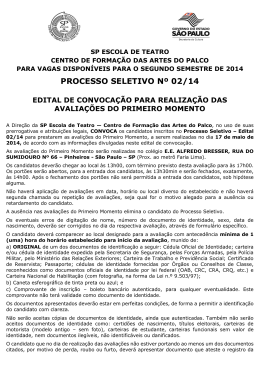 PROCESSO SELETIVO Nº 02/14