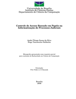 RBAC - Departamento de Ci&ecirc;ncia da Computa&ccedil;&atilde;o