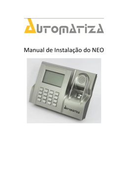 Manual de Instala&ccedil;&atilde;o do NEO