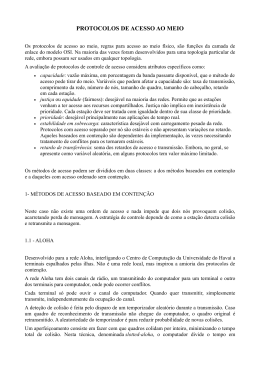 PROTOCOLOS DE ACESSO AO MEIO