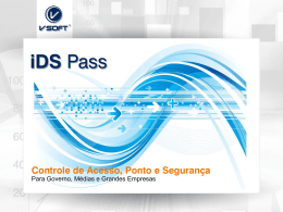 Ficha Técnica do Vsoft iDS Pass.