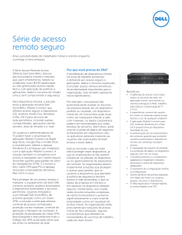 S&eacute;rie de acesso remoto seguro