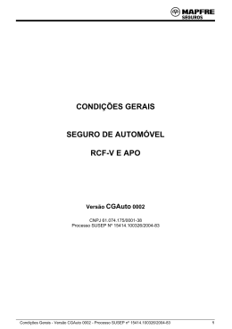 condições gerais seguro de automóvel rcf-v e apo