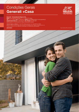 Condi&ccedil;&otilde;es Gerais Generali +Casa