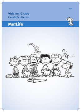 Vida em Grupo Condi&ccedil;&otilde;es Gerais