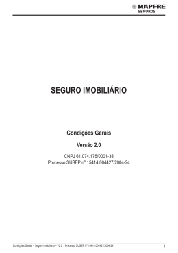 SEGURO IMOBILI&Aacute;RIO