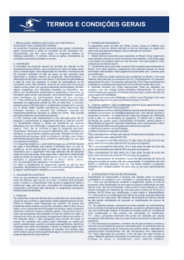 TERMOS E CONDI&Ccedil;&Otilde;ES GERAIS