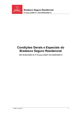 Condi&ccedil;&otilde;es Gerais e Especiais do Bradesco Seguro