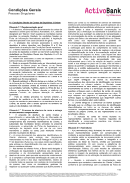 Condi&ccedil;&otilde;es Gerais