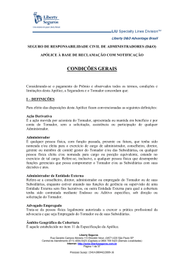 CONDIÇÕES GERAIS - LIU Institucional