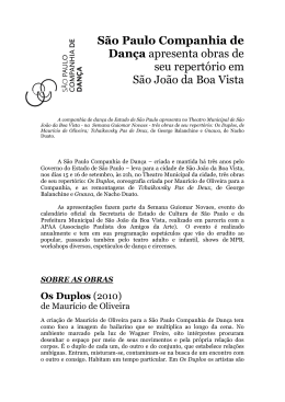 S&atilde;o Jo&atilde;o da Boa Vista - S&atilde;o Paulo Companhia de Dan&ccedil;a