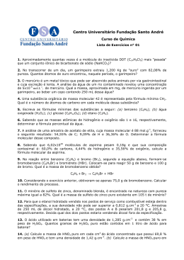 Lista 01 Quimica II