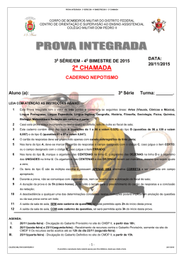 Prova - Col&eacute;gio Militar Dom Pedro II