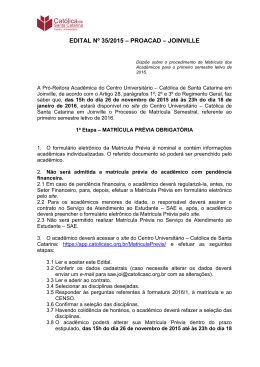 Edital de Matr&iacute;cula Pr&eacute;via Obrigat&oacute;ria 2016/1