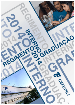 Manual do Aluno &ndash; Gradua&ccedil;&atilde;o - Cefet-RJ