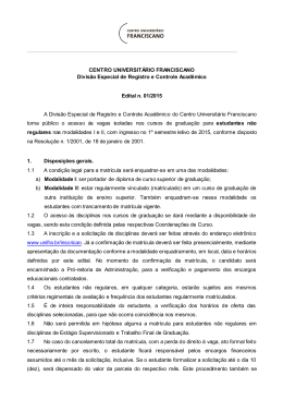 Edital n&ordm; 01/2015