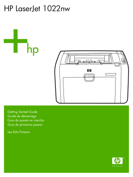 HP LaserJet 1022nw Wireless Printer Getting Started Guide