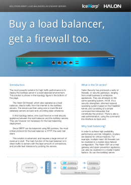 Buy a load balancer, get a firewall too.