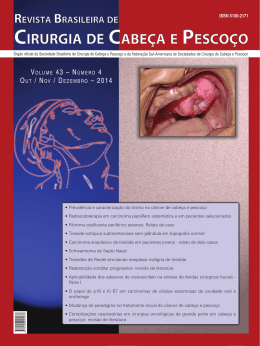 Versão completa - Sociedade Brasileira de Cirurgia de Cabeça e