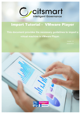 Import Tutorial - VMware Player