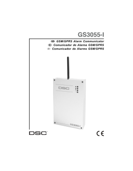 G GSM/GPRS Alarm Communicator E Comunicador de Alarma GSM