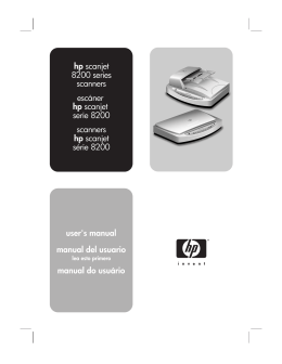 user`s manual manual del usuario manual do usu&aacute;rio hp scanjet