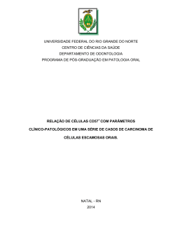 [2014] Rela&ccedil;&atilde;o de c&eacute;lulas CD57+ com par&acirc;metros cl&iacute;nico