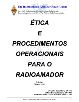 Ética e Procedimentos Operacionais para o Radioamador