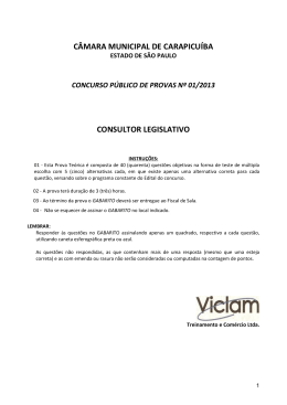 prova consultor legislativo