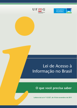 Cartilha Lei de Acesso à Informação no Brasil