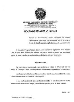 CÂMARA MUNICIPAL DE ITAPORANGA/SP