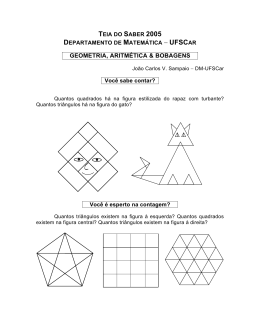 Matemática Recreativa - Teia do Saber 2005