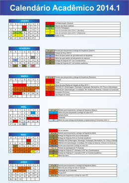 Calend&aacute;rio Acad&ecirc;mico 2014.1