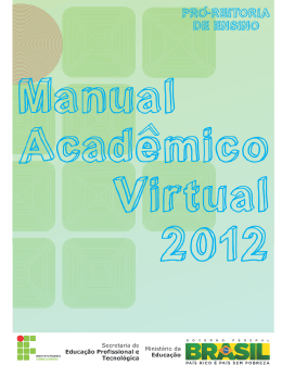 Manual Acadêmico Virtual 2012