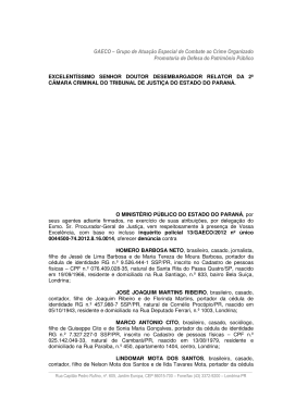 GAECO - Minist&eacute;rio P&uacute;blico do Paran&aacute;