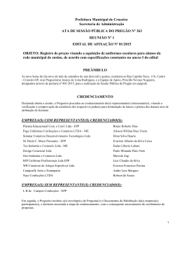 Prefeitura Municipal de Cruzeiro Secretaria de - No-IP