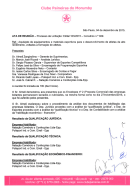 Ata Comercial - Clube Paineiras do Morumby
