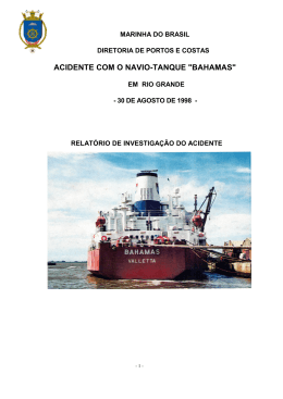 acidente com o navio-tanque "bahamas" - DPC